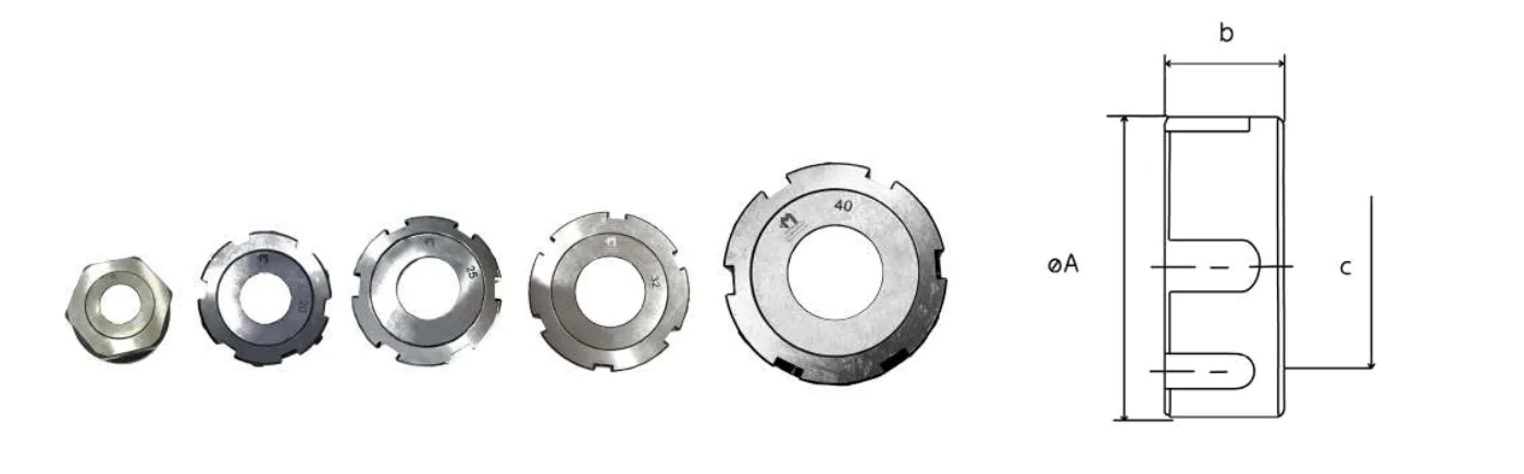 Mongtec Zero nut — dimensioned drawing