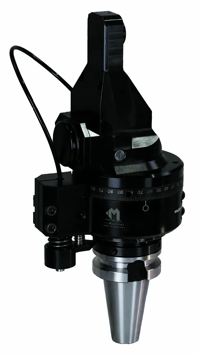 Mongtec adjustable angle head on a BT40 taper shank