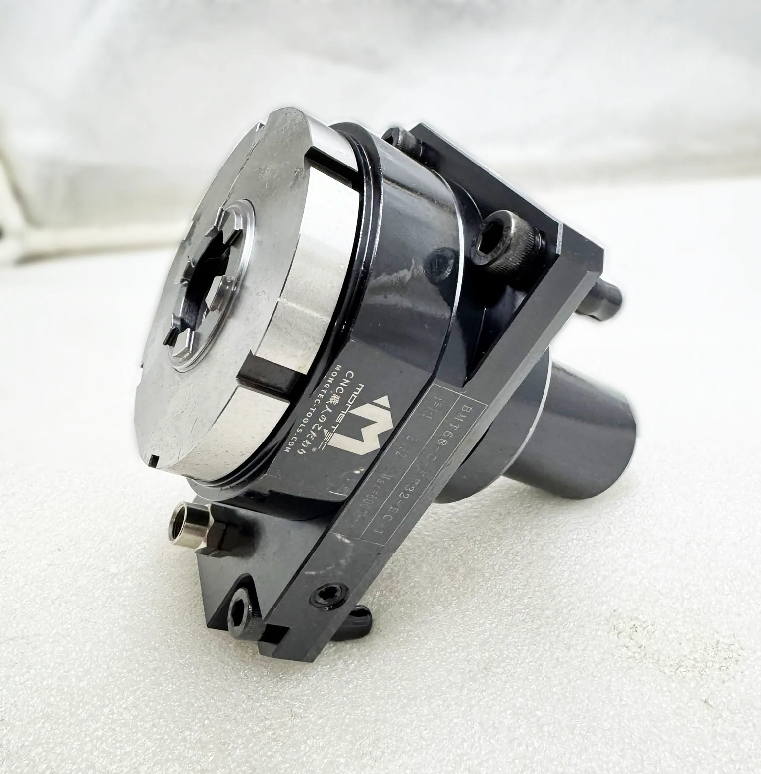 Mongtec BMT radial driven tool holder, drive coupling visible