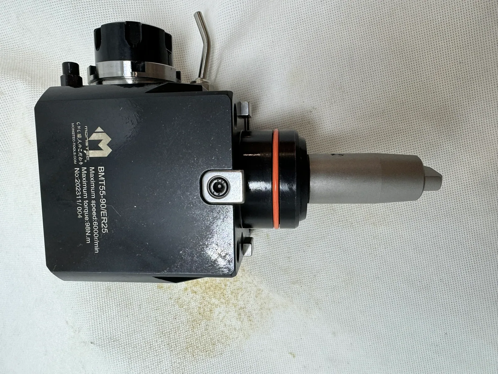 Mongtec BMT55 driven tool holder with laser-marked article number