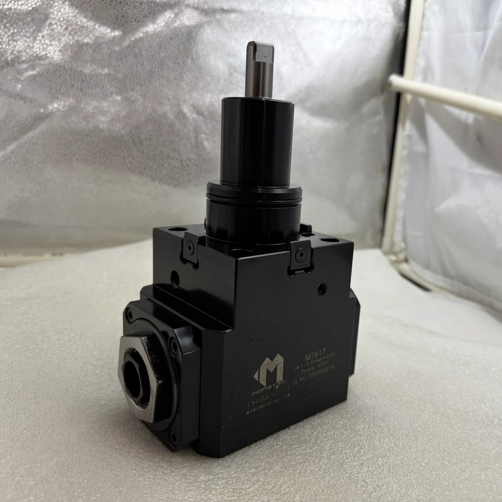 Mongtec driven tool holder with bent coolant tube fitted