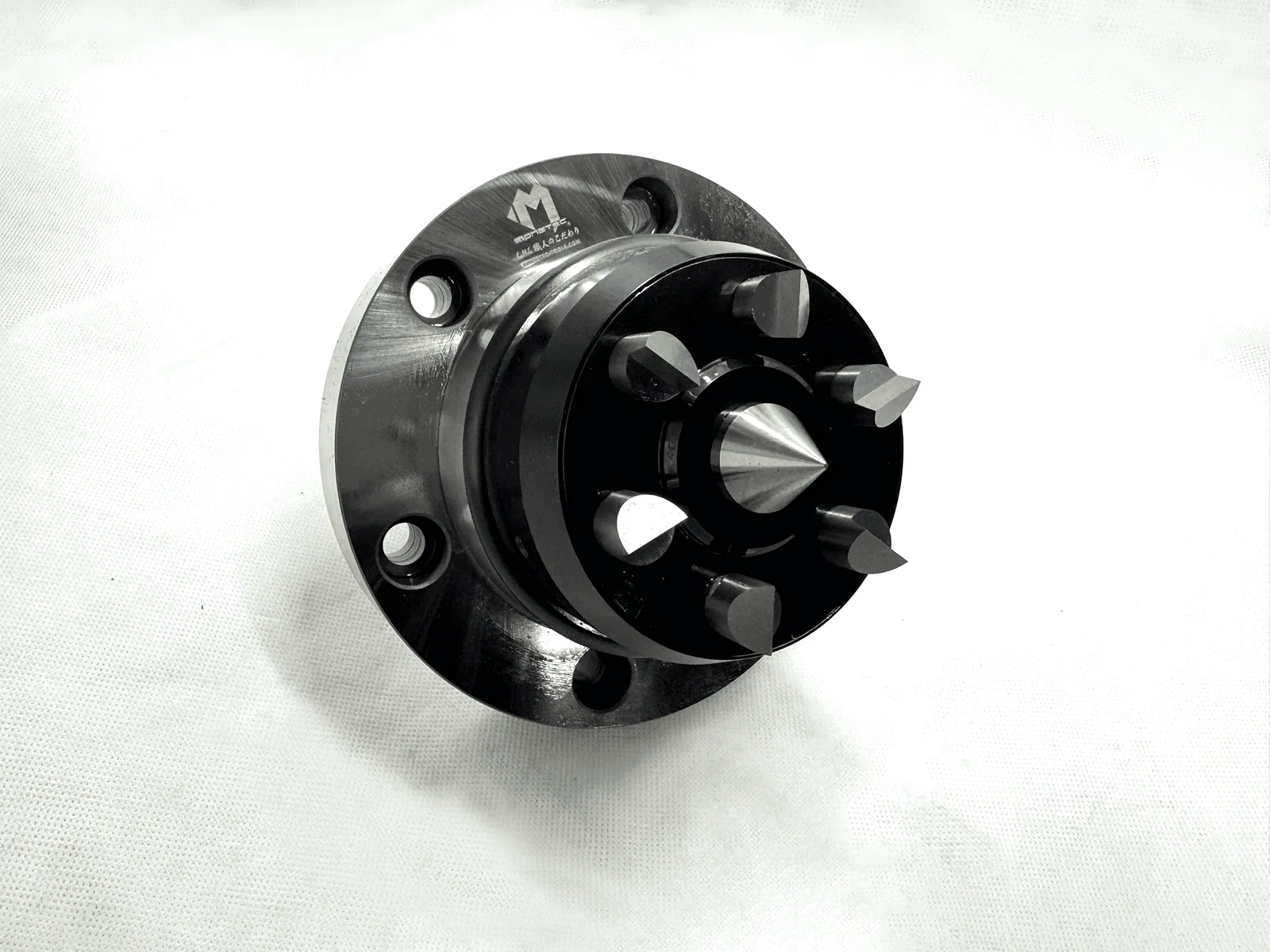 Mongtec flange-mount face driver, front view of the driving pins