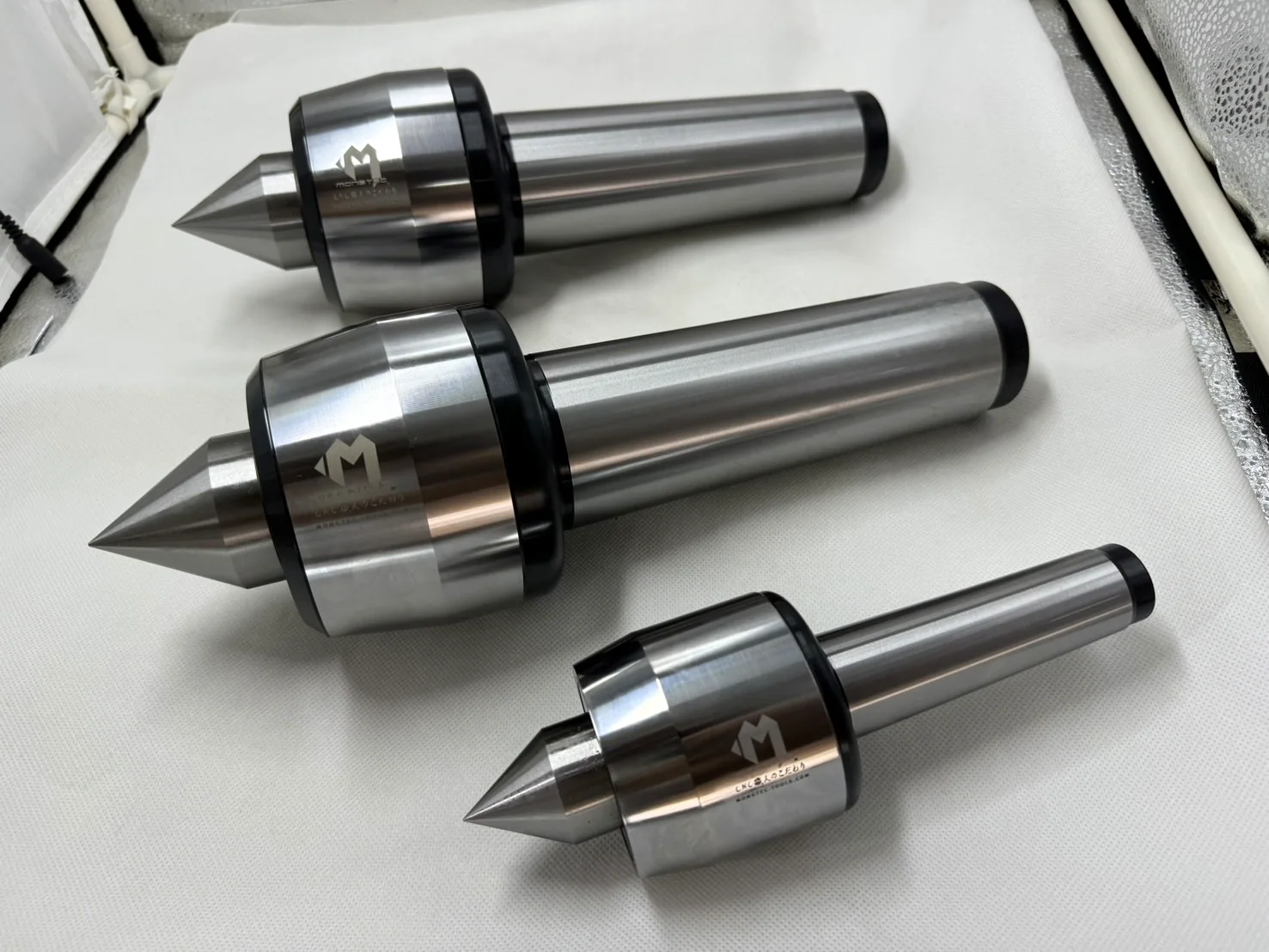 Three Mongtec face drivers on taper shanks