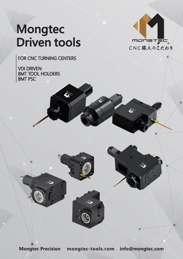 Mongtec driven tools catalogue — VDI, BMT and BMT PSC