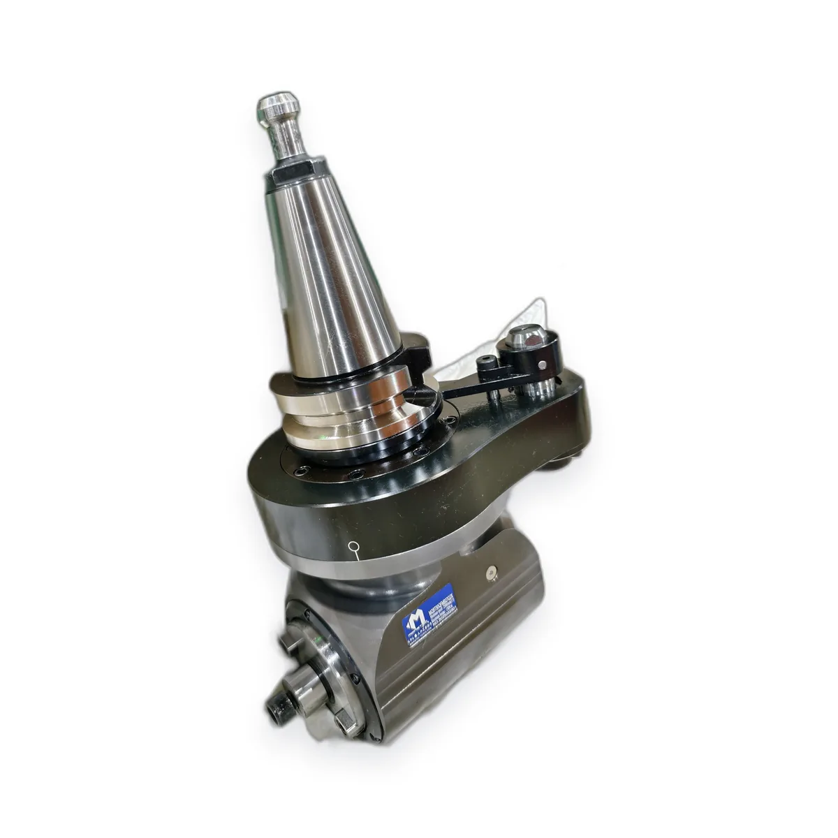 Mongtec angle head with BT taper shank, 90-degree machining output