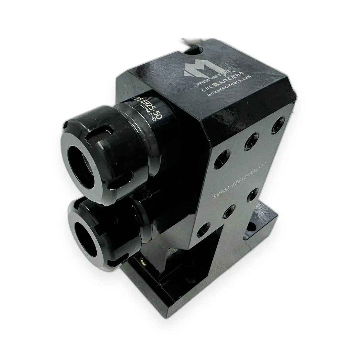 Mongtec BMT double-OD static turret tool holder, twin bore