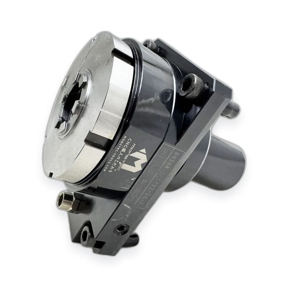 Mongtec BMT axial driven tool holder with ER collet nut, front view
