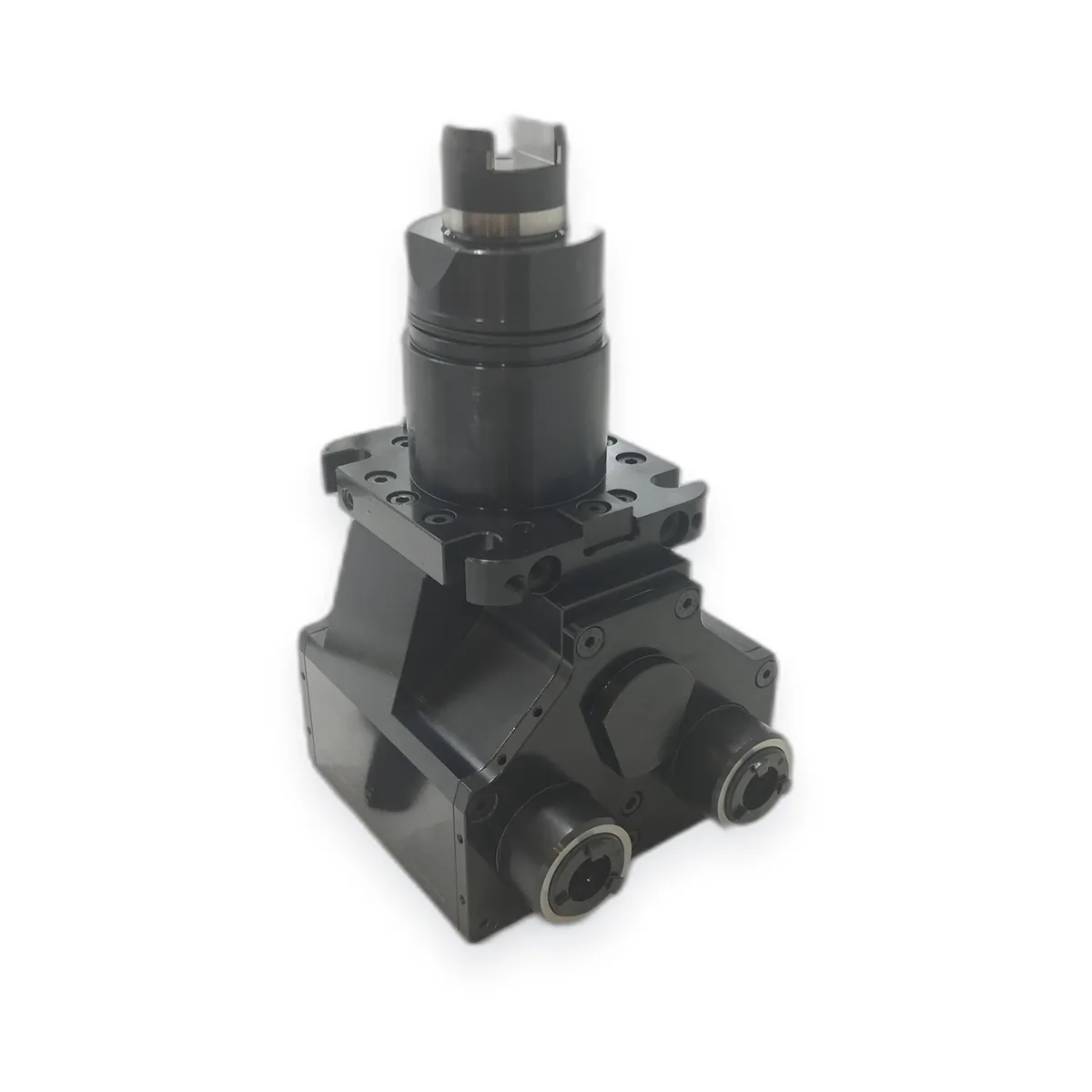 Mongtec driven tool holder showing turret drive shank and output spindle