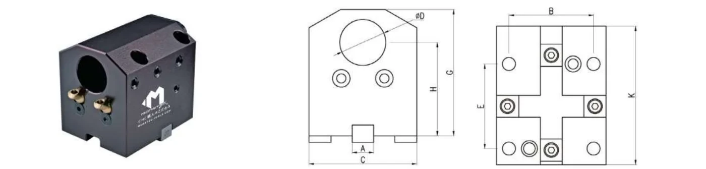 Mongtec B6025 — Maßzeichnung