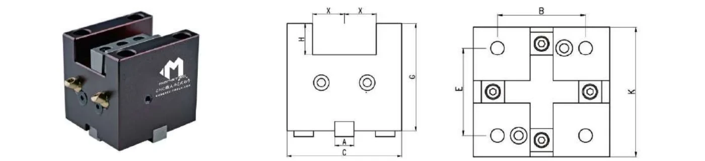 Mongtec F7025, F9525 — dimensioned drawing
